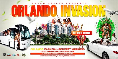 Orlando's Invasion: All White Edition!  Orlando Carnival/J'ouvert Kickoff
