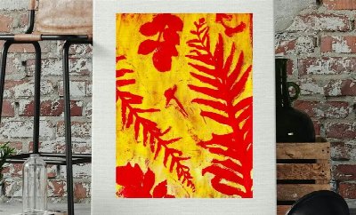 Botanical Gel Plate Printmaking