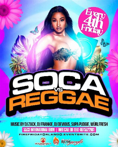 Fire Fridays #1 Caribbean Party in Orlando Fl at Rum Jungle — Jul 28, 2023