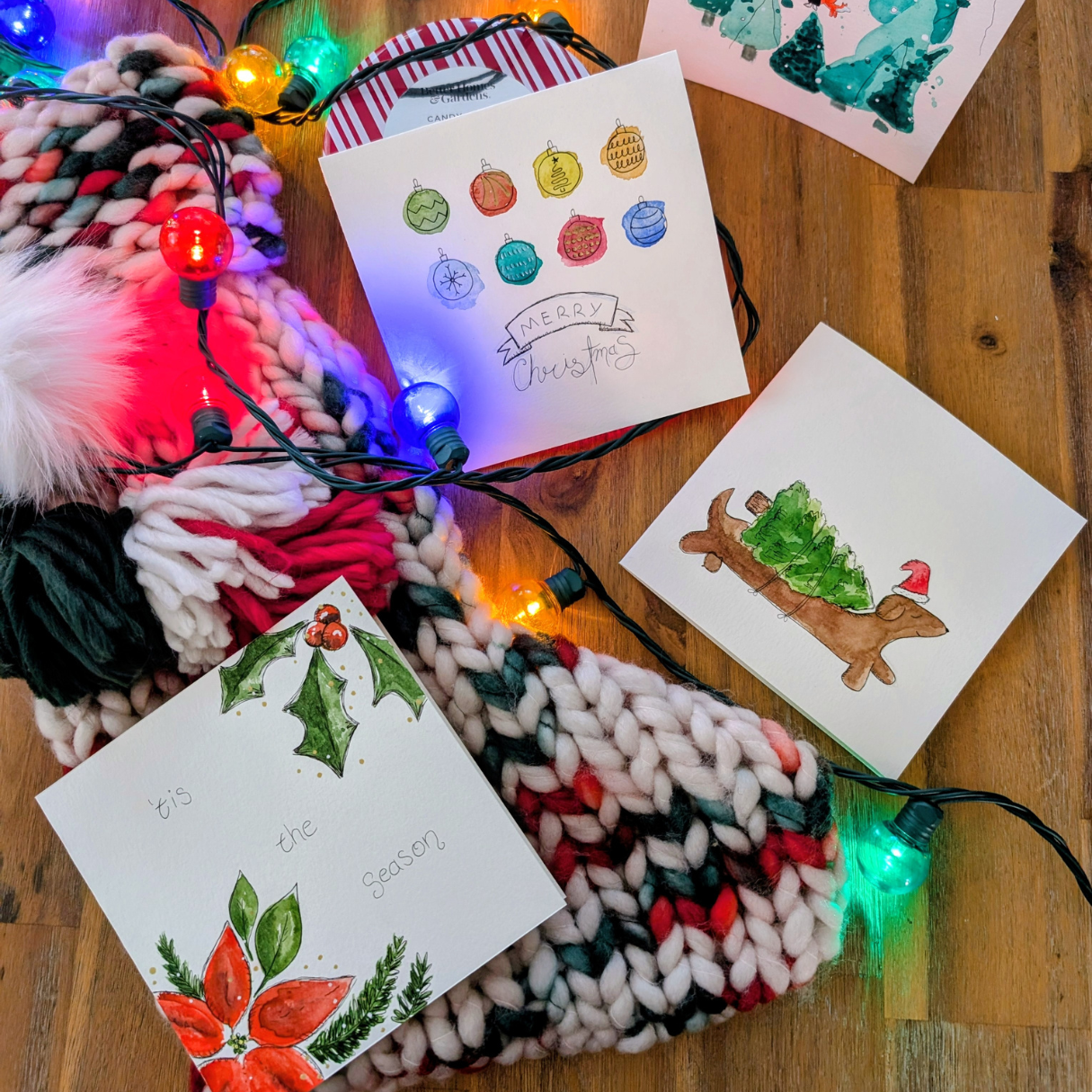Workshop: Holiday Card Making with Watercolors